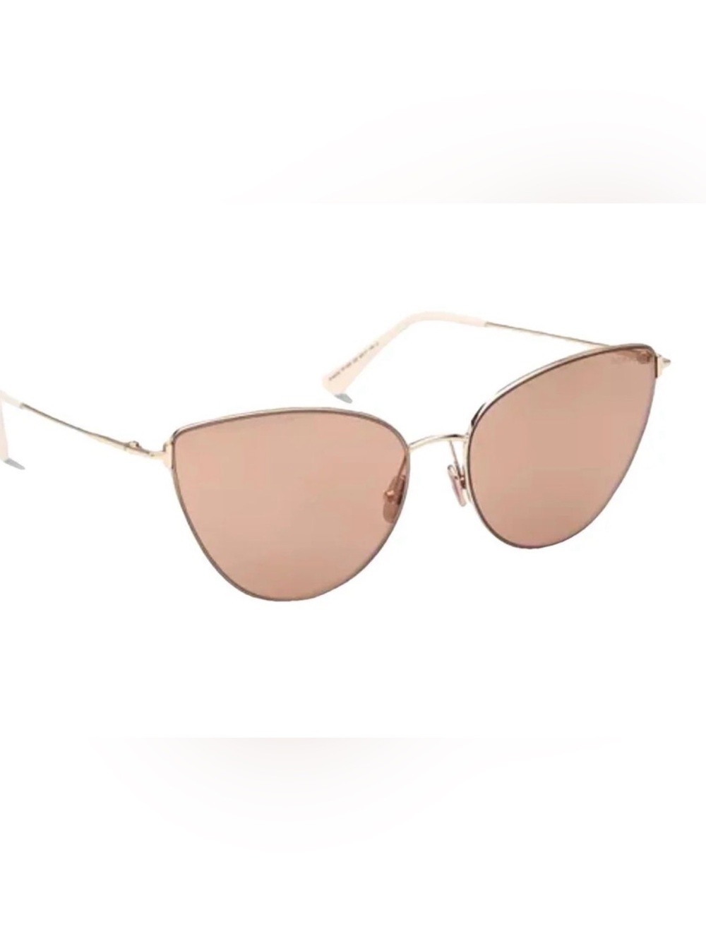 Tom Ford Women's Cat-Eye Sunglasses in Rose Gold Frame and Blush Lenses